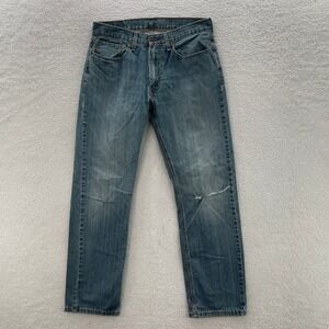 Levis Jeans Mens 34x34 Blue 559 Relaxed Straight Medium Wash Distressed Grunge